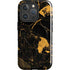 Black and Gold Scattered Marble iPhone 16 Pro Magsafe Impact Case