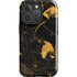 Black and Gold Scattered Marble iPhone 16 Pro Max Impact Case