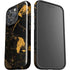 Black and Gold Scattered Marble iPhone 16 Pro Max Impact Case