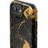 Black and Gold Scattered Marble iPhone 16e Impact Case