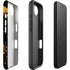 Black and Gold Scattered Marble iPhone 16e Impact Case
