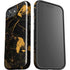Black and Gold Scattered Marble iPhone 16e Impact Case