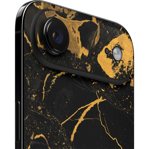 Black and Gold Scattered Marble iPhone 17 Air Skin