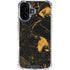 Black and Gold Scattered Marble iPhone 17 Clear Case