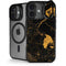 Black and Gold Scattered Marble iPhone 17 Kickstand Case