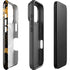 Black and Gold Scattered Marble iPhone 17 Pro Magsafe Impact Case