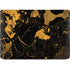 Black and Gold Scattered Marble Apple MacBook Air Skin