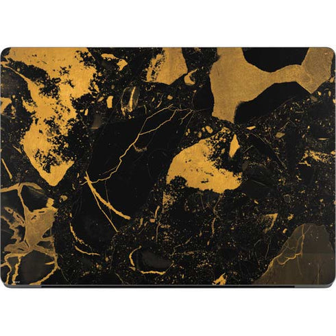 Black and Gold Scattered Marble Apple MacBook Pro 14-inch Skin