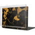 Black and Gold Scattered Marble MacBook Cases