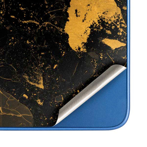 Black and Gold Scattered Marble Moto G Play 4G (2024) Skin
