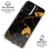 Black and Gold Scattered Marble Moto G Power 5G (2024) Clear Case