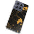 Black and Gold Scattered Marble Moto G Power 5G (2025) Clear Case