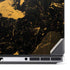 Black and Gold Scattered Marble Dell Precision Skin