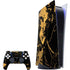 Black and Gold Scattered Marble PlayStation PS5 Skins