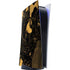 Black and Gold Scattered Marble PlayStation PS5 Skins