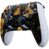 Black and Gold Scattered Marble PS5 DualSense Edge Pro Controller Skin