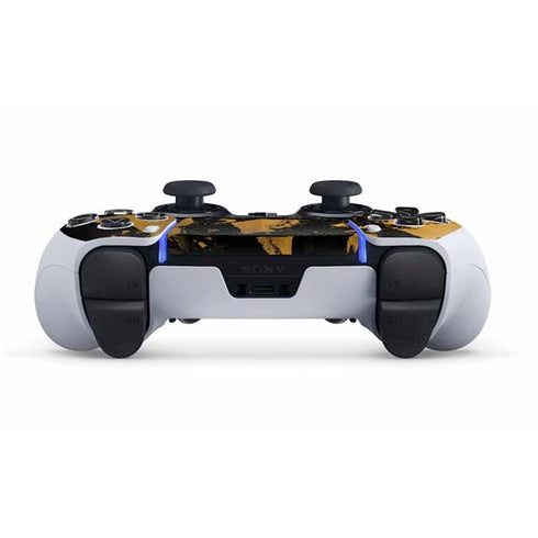 Black and Gold Scattered Marble PS5 DualSense Edge Pro Controller Skin