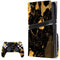 Black and Gold Scattered Marble PS5 Pro Disk Bundle Skin