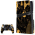 Black and Gold Scattered Marble PlayStation PS5 Skins