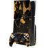 Black and Gold Scattered Marble PlayStation PS5 Skins