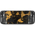 Black and Gold Scattered Marble Steam Deck Handheld Gaming Computer Skin