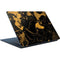 Black and Gold Scattered Marble Surface Laptop Skin