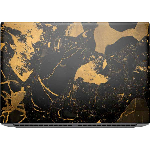 Black and Gold Scattered Marble HP ZBook Fury 16 G10 Skin