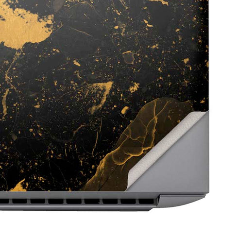 Black and Gold Scattered Marble HP ZBook Fury 16 G10 Skin