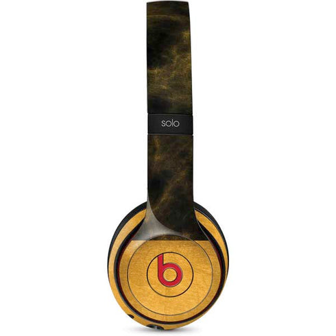 Black and Gold Split Marble Beats Solo 3 Wireless Skin