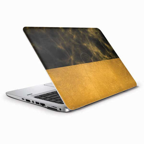 Black and Gold Split Marble HP Elitebook Skin
