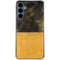 Black and Gold Split Marble Galaxy A35 5G Clear Case