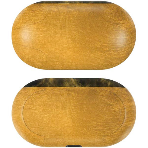 Black and Gold Split Marble Galaxy Buds Skin