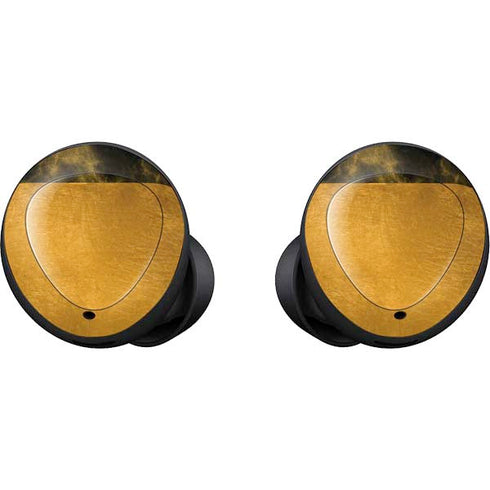 Black and Gold Split Marble Galaxy Buds Skin