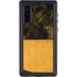 Black and Gold Split Marble Galaxy Cases