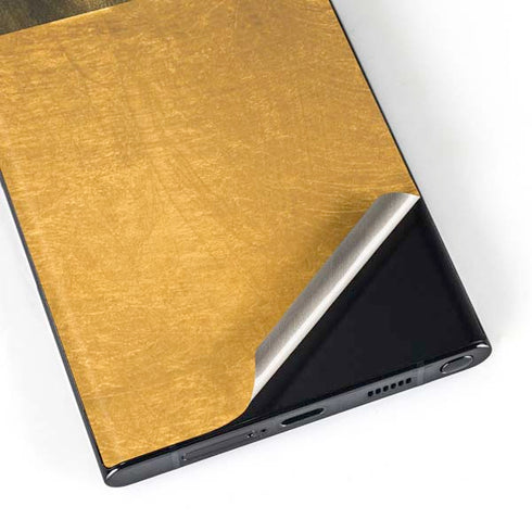 Black and Gold Split Marble Galaxy Skins