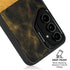 Black and Gold Split Marble Galaxy S24 FE Kickstand Case