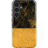 Black and Gold Split Marble Galaxy S25 Impact Case