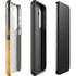 Black and Gold Split Marble Galaxy S25 Impact Case