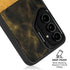 Black and Gold Split Marble Galaxy S24 Kickstand Case
