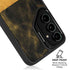 Black and Gold Split Marble Galaxy S25 Plus Kickstand Case