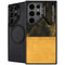 Black and Gold Split Marble Galaxy S25 Ultra Kickstand Case