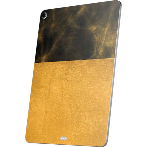Black and Gold Split Marble Apple iPad Air Skin