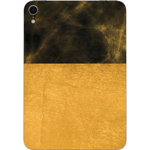Black and Gold Split Marble Apple iPad Mini Skin