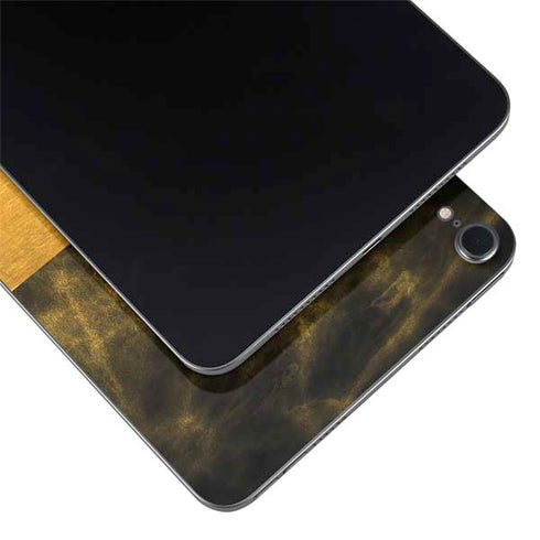 Black and Gold Split Marble Apple iPad Mini Skin