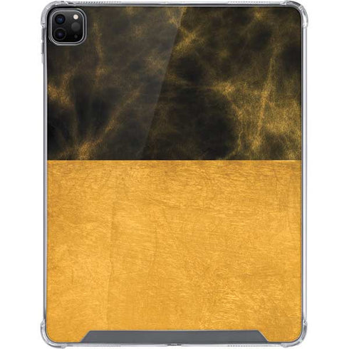 Black and Gold Split Marble iPad Cases