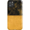 Black and Gold Split Marble iPhone Cases