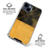 Black and Gold Split Marble iPhone 15 Clear Case