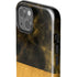 Black and Gold Split Marble iPhone 15 Impact Case