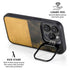 Black and Gold Split Marble iPhone 15 Pro Max Kickstand Case