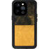 Black and Gold Split Marble iPhone 15 Pro Waterproof Case